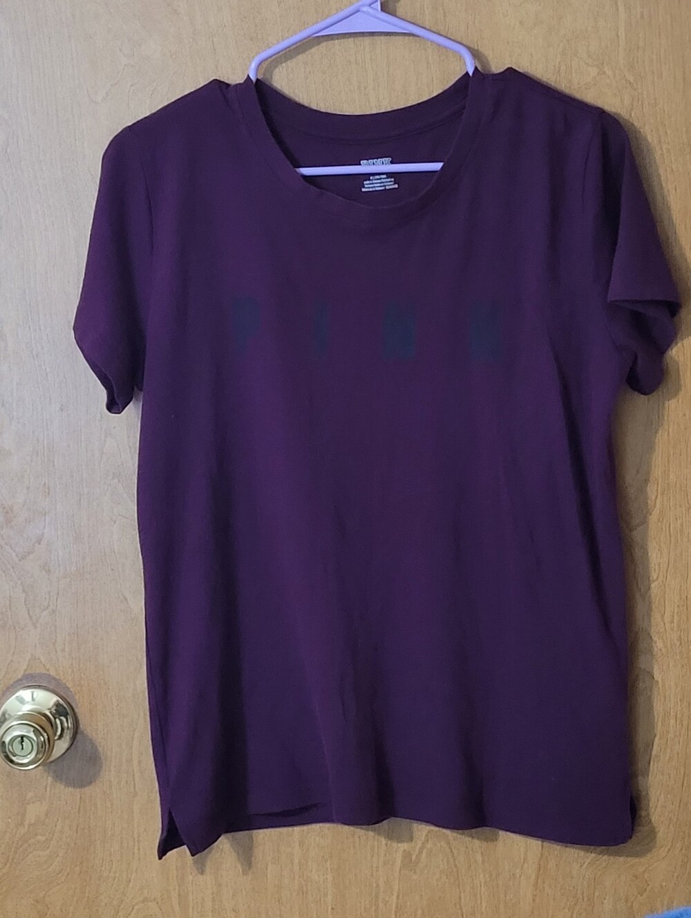 Victoria's Secret PINK Purple Crew Neck Short Sleeve Tee | Women's M